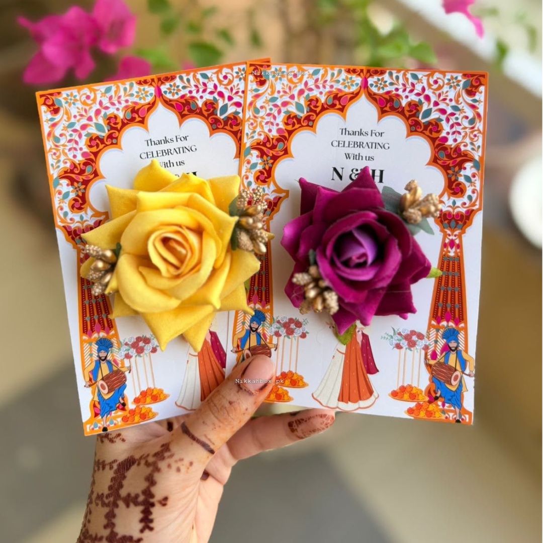 Bridemaid Corsage-With Velvet Flower