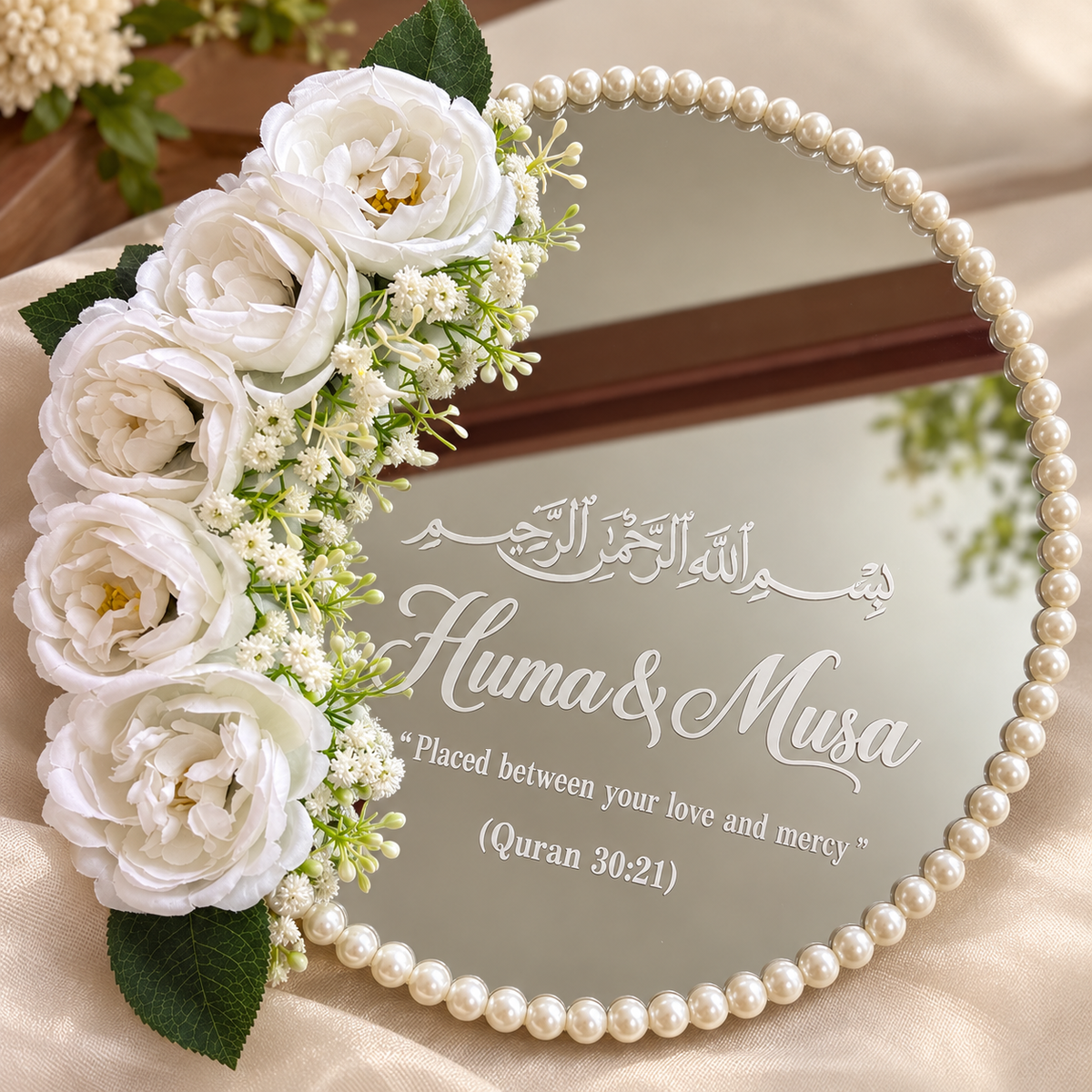 Mirror Camellia Ring Tray