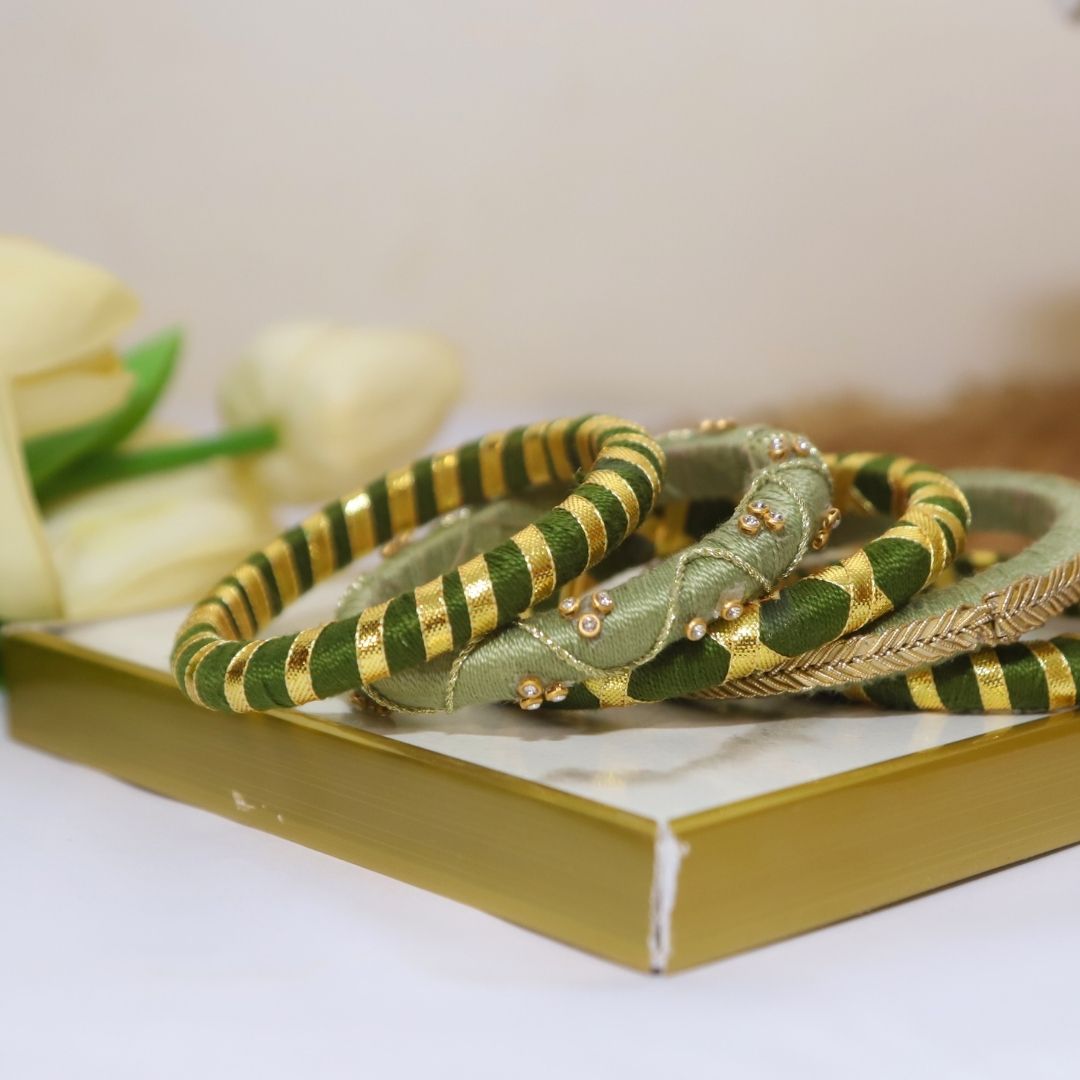Meandi Gota Bangles- 8 Colors