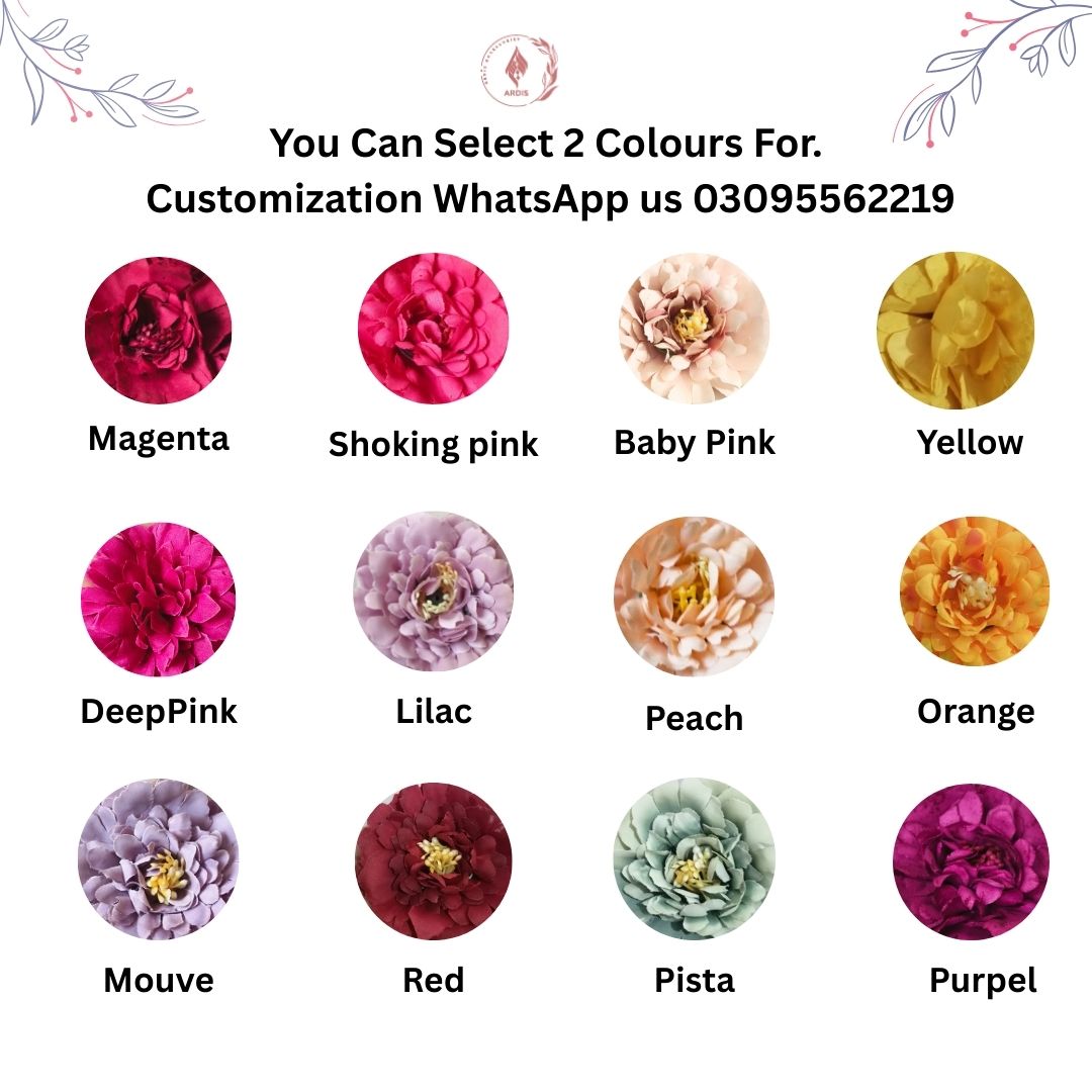 Rangrez Hanging Gajray Pair - 12 Colors