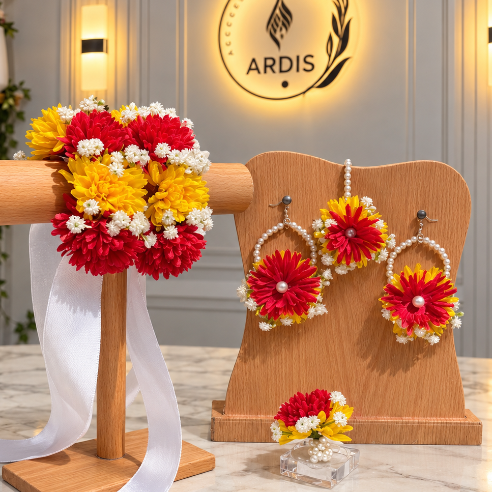 Marigold Glow Set Red & Yellow