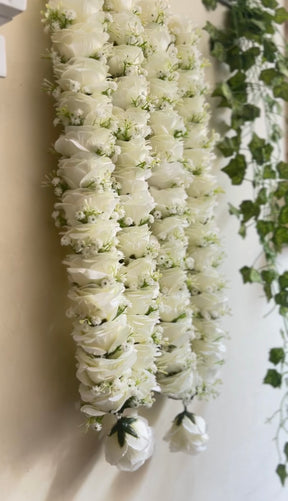 White Gajray Pair & Couple Mala