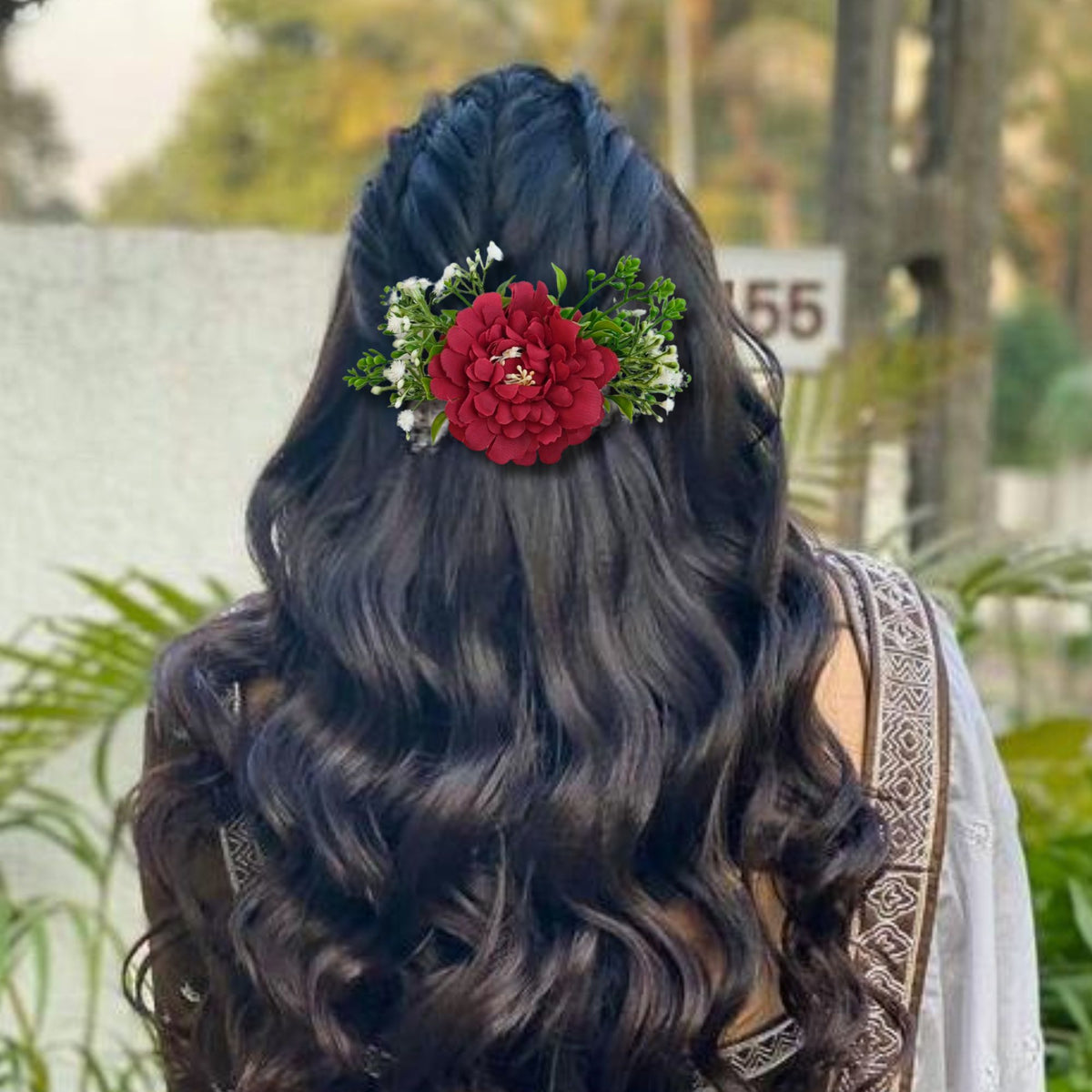 Floral Hair Pin -13 Colours