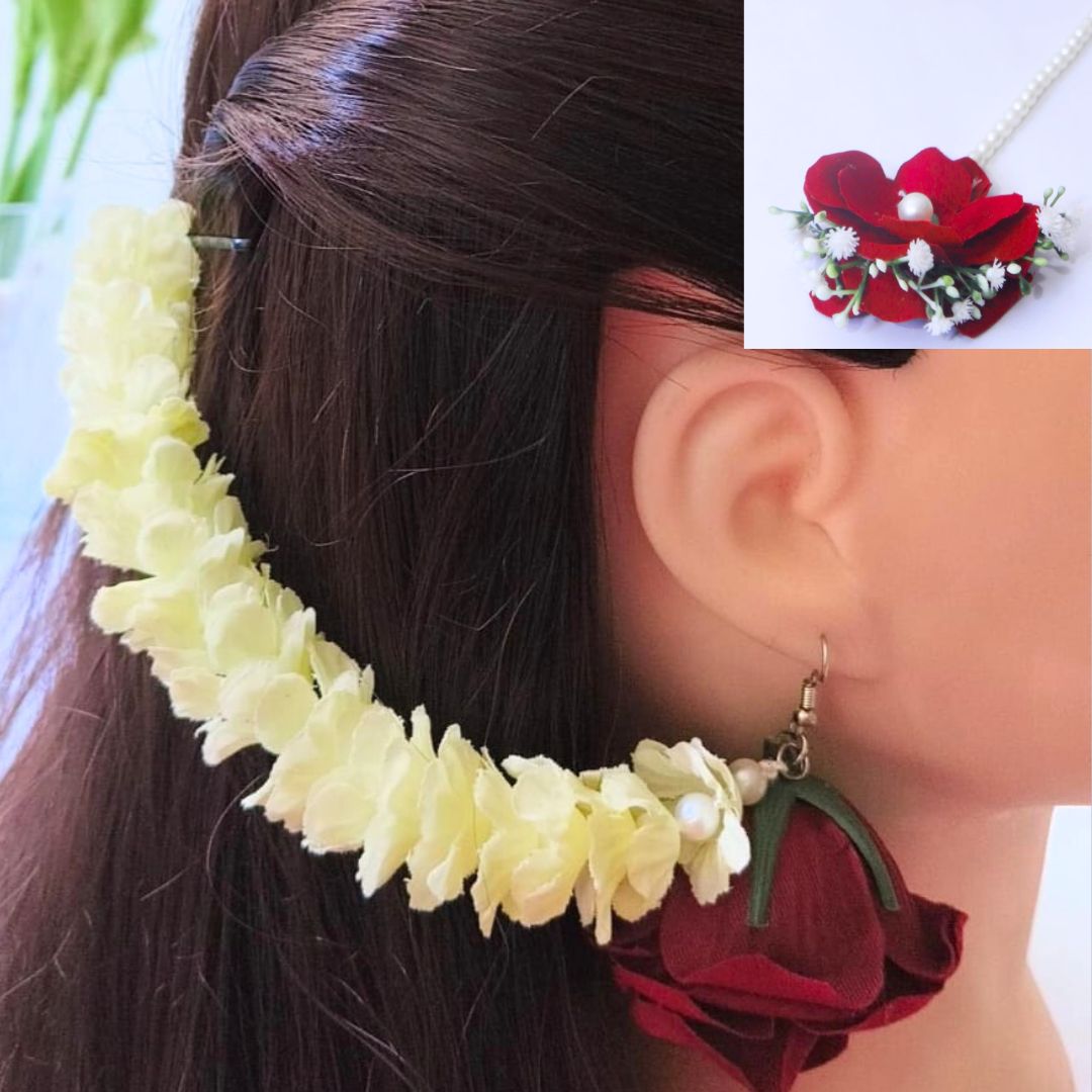 Earings Bindhi With Petals Sahara - 6 Colors