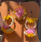 Marigold Blush Earrings & Bindi