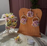 Lilac white Floral Complete Set