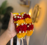 Yellow & Red Gajre Pair